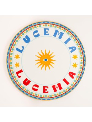 Hsc Bilişim Lublın Porselen Pizza Tabağı 33 cm Mavi