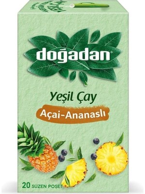 Hsc Bilişim Dogadan Yeşil Çay Açai Ananaslı Bardak Poşet Çay x 4 Adet