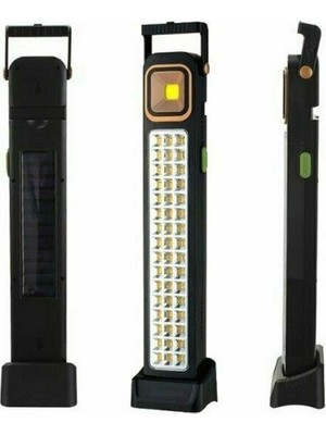 Teknik Durak Ranchi RC-6866T 48 LED Güneş Enerjili Şarjlı Acil Durum Işığı – 5 Fonksiyonlu Kamp Lambası