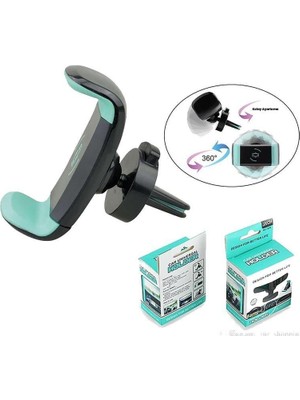 Teknik Durak Kıskaçlı 360° Ayarlanabilir Universal Telefon Tutacağı - powermaster 7806
