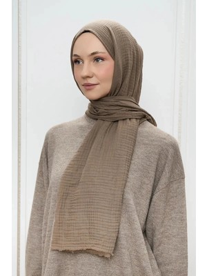 Deserto Fashion Müslin Şal Düz Renk