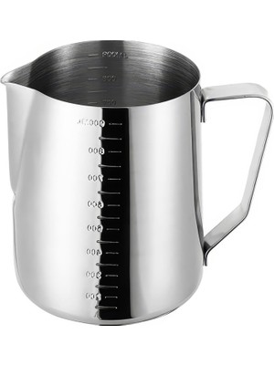 Hsc Bilişim 304 Çelik 900 ml Kahve Süt Köpürtme Potu Sütlük Pitcher CIN504