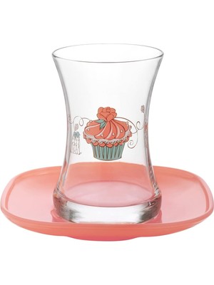 Hsc Bilişim Lav Cupcake 12'li Çay Seti