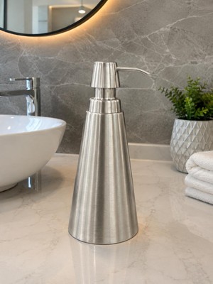 Acar Paslanmaz Metal Sıvı Sabunluk-350 Ml