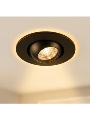 Cata CT-5268 1.5W Hareketli Ufo Yıldız LED Spot Siyah Kasa 3200K Günışığı