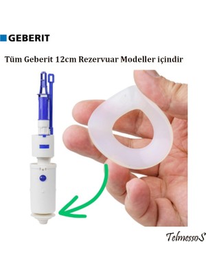 Geberit 12 cm Yeni, Eski, Tüm Rezervuarlar Için Orjinal Alt Conta 816.418.00.1