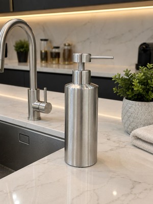 Acar Paslanmaz Metal Sıvı Sabunluk-350 Ml