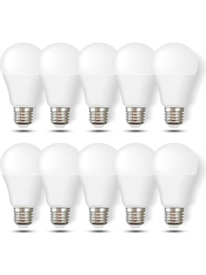 LED Ampul Beyaz 12 W 10 Lu Ekonomik Paket
