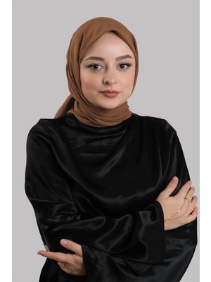 Giverny Taba Düz Klasik Eşarp Italyan Dikişli Pamuk Caz Sade 202210_33