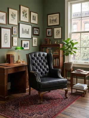 Gazzini Furniture Crown Chester Klasik Ahşap Berjer