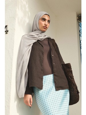 Deserto Fashion Tencel Şal Düz Renk