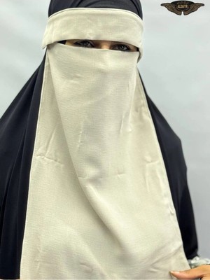 ALDAIYR Tesettür Medine Ipeği Gözlü Peçe Nikab