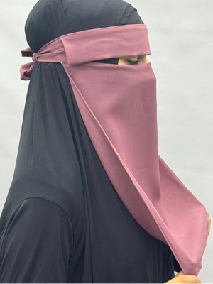 ALDAIYR Tesettür Medine Ipeği Gözlü Peçe Nikab