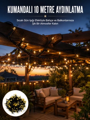 Uravas Store Mey Ithalat® Gün Işığı 10 Metre LED Işık Şerit LED Süsleme Parti Malzemesi Yeni Nesil