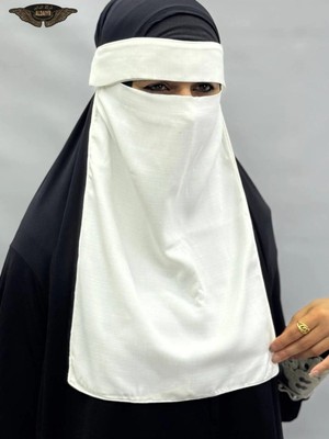 ALDAIYR Tesettür Medine Ipeği Gözlü Peçe Nikab
