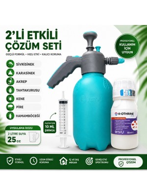 Bayer K-Othrine Sc 50 + Basınçlı El Pompası 2’li Set