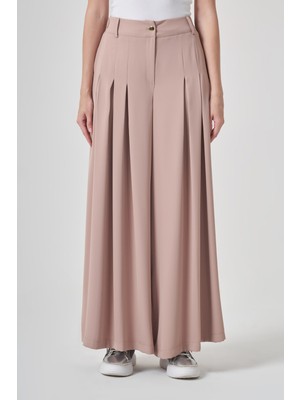 Garmi Kadın Palazo Pantolon Beige