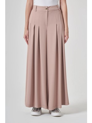 Garmi Kadın Palazo Pantolon Beige