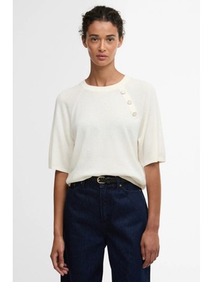 Barbour Camille Knitted Triko Kazak WH71 Cloud