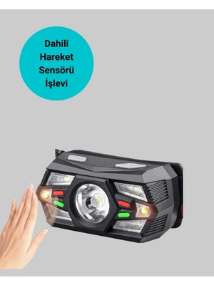 Mey Ithalat® Kamp ve Yürüyüş Için Sensörlü LED Kafa Feneri Ayarlanabilir