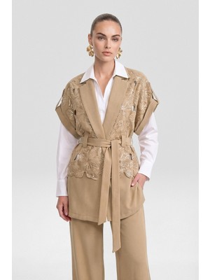 Garmi Kadın Dantel Takım Beige