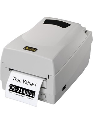 ALK Argox OS-214 Plus 203DPI Termal Transfer Usb+Seri + Paralel(Lpt) Barkod Yazıcı (Ribonlu Kullanım)
