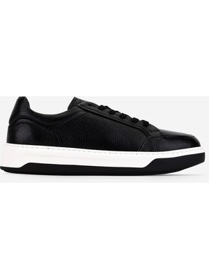 Valmenti Erkek Hakiki Deri Siyah Floter Sneakers & Spor Ayakkabı 1212 2506 Erk Ayk Y26 Sıyah Fltr
