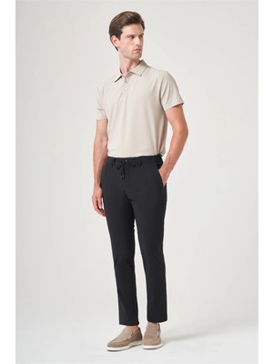 İmza Siyah Yan Cep Slim Fit Jogger Pantolon 1003260166