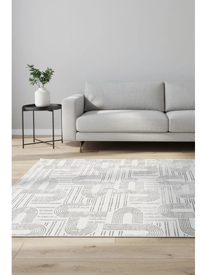 Ayduran Halı Classi Bambu Saten Ipeksi Floşlu Kaymaz Taban Yıkanabilir Halı
