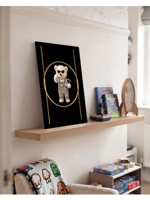 Harikabirev Oyun Oynayan Sevimli Hayvanlar 20X30 cm Mdf Tablo | Kutupayısı | Oynhyvnmdf