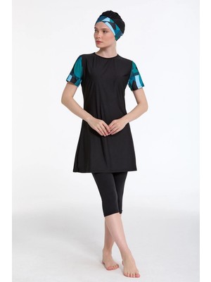 Amora Fancy Clothing Rivamare 0718-326 Yarı Kapalı Tesettürtakımı