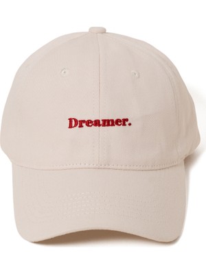 Nome Studio Nakışlı Şapka Pamuk Kumaşlı Yazı Nakışlı Dreamer Nakışlı Şapka Pamuk Ayarlanabilir