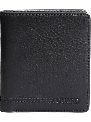 Çıkrık Guard Siyah  Minimal Spor Deri Erkek Cüzdanı