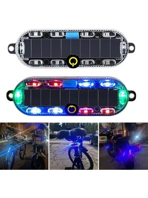Zemira PM-25928 Güneş Enerjili Çok Renkli LED Flaşörlü Ikaz Lambası Su Geçirmez