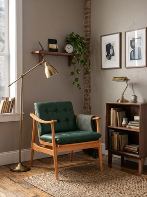 Gazzini Furniture Legno Dual Kolçaklı Ahşap Berjer