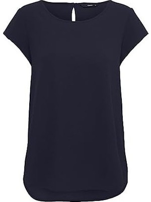 Only Onlnova Life Lux S/s Solid Bayan Bluz
