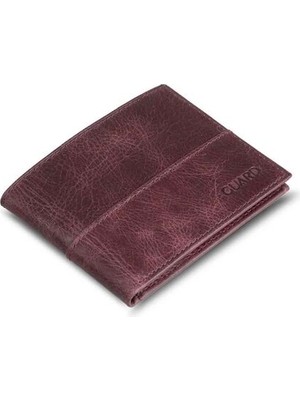 Çıkrık Guard Antik Bordo Ince Klasik Deri Erkek Cüzdanı