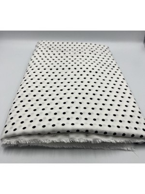 Elna Kumaş Puantiyeli Viskon Pamuk Kumaş – Dökümlü Dikişlik | 150 cm En