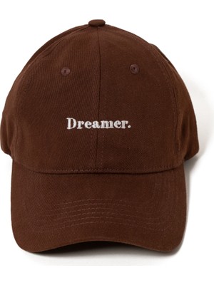 Nome Studio Nakışlı Şapka Pamuk Kumaşlı Yazı Nakışlı Dreamer Nakışlı Şapka Pamuk Ayarlanabilir