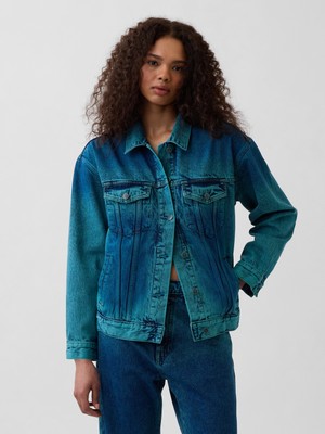 Gap Kadın Mavi Gap × Hfr Oversized Icon Denim Ceket By Igdalyah