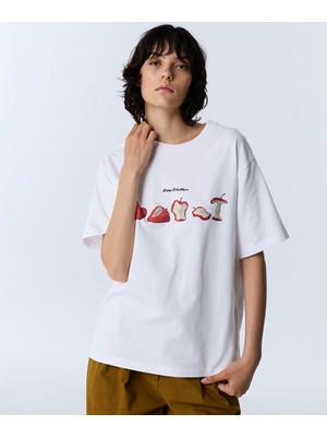 Twist Slogan ve Görsel Baskılı Tişört TW6260070159018