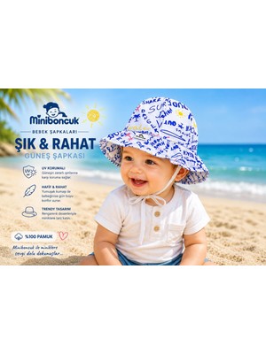 Mini Boncuk     Miniboncuk Deniz Macerası Güneş Şapkası