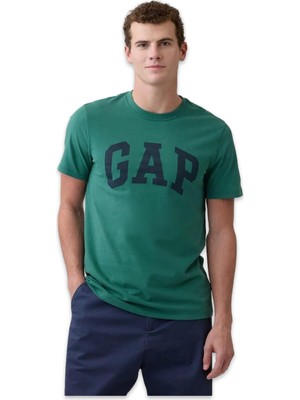 Gap 856659 V-V-Everyday T Yeşil Erkek T-Shirt