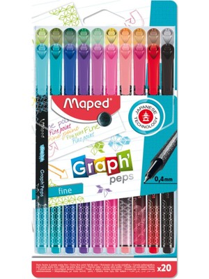 Maped Offis ve Kırtasiye 749051 Desenli Fineliner Keçeli Kalem