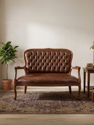 Gazzini Furniture Regnum Klasik Ahşap Ikili Berjer