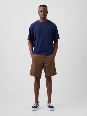 Gap Erkek Kahverengi Essential Khaki Şort