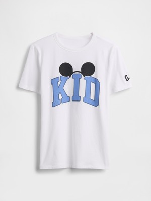 Gap Erkek Çocuk Beyaz Disney Kid Grafik Baskılı T-Shirt