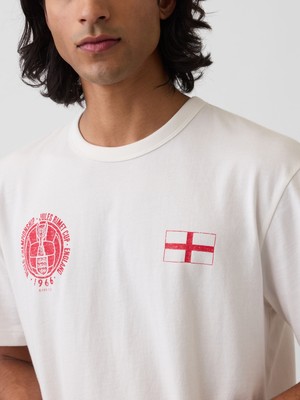 Gap Erkek Beyaz Fıfa World Cup™ Klasikleri Relaxed Grafik T-Shirt