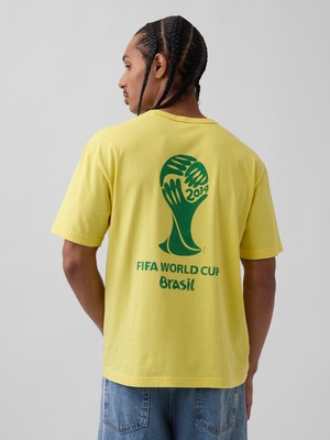 Gap Erkek Sarı Fıfa World Cup™ Klasikleri Relaxed Grafik T-Shirt