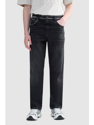 Ecko Unltd. Henry Straight Fit Nakışlı Erkek Denim Pantolon - Siyah
